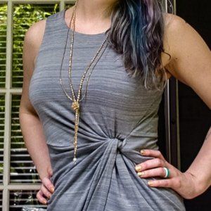 Express ruched knot dress